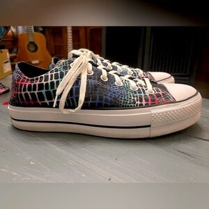 Converse Platform Low Lift All Stars Chuck Taylor Women's Multicolor Shoes